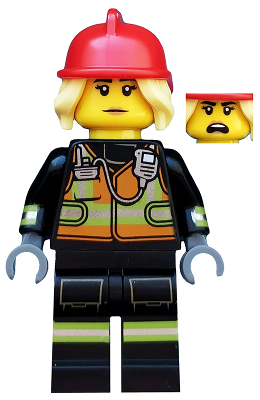 col349 - Fire Fighter, Series 19 (Minifigure Only without Stand and Accessories)