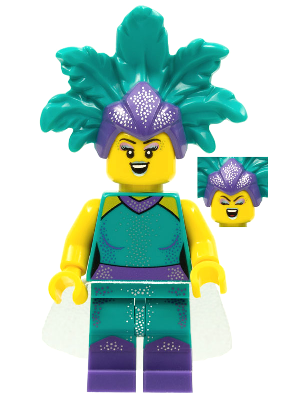 col385 - Cabaret Singer, Series 21 (Minifigure Only without Stand and Accessories)