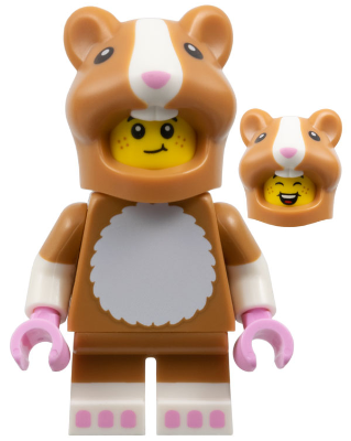 col449 - Hamster Costume Fan, Series 27 (Minifigure Only without Stand and Accessories)
