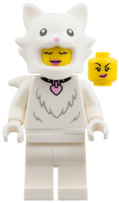 col462 - Cat Costume Fan, Series 28 (Minifigure Only without Stand and Accessories)
