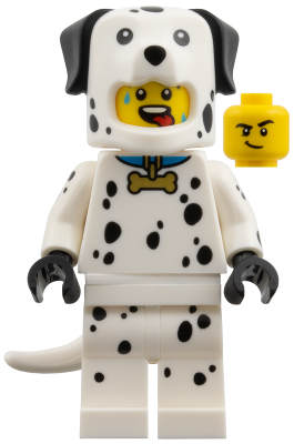 col467 - Dalmatian Costume Fan, Series 28 (Minifigure Only without Stand and Accessories)