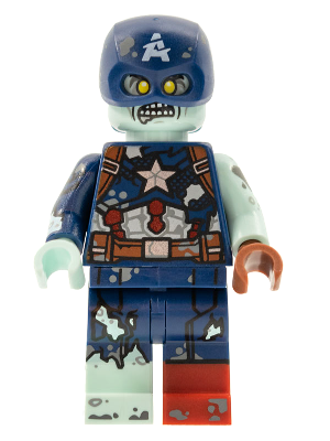 colmar09 - Zombie Captain America, Marvel Studios, Series 1 (Minifigure Only without Stand and Accessories)