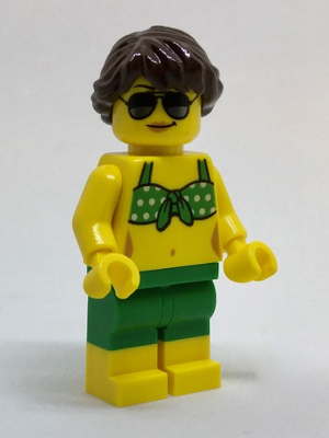 cty0763 - Beachgoer - Green Bikini Top and Shorts