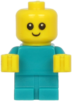 cty1186 - Baby - Dark Turquoise Body with Yellow Hands