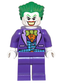 dim017 - The Joker - Medium Azure Vest, Lime Bow Tie, Large Smile