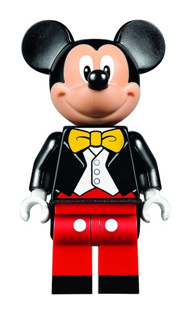 dis019 - Mickey Mouse - Black Tuxedo Jacket, Yellow Bow Tie