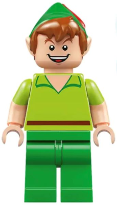 dis087 - Peter Pan - Minifigure, Bright Green Legs