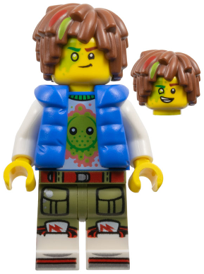 drm053 - Mateo - Z-Blob Shirt, Blue Puffer Vest