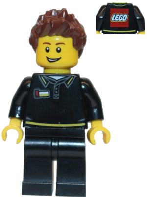 gen090 - LEGO Store Employee, Male, Black Shirt