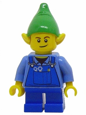 hol045b - Elf - Blue Overalls, Brown Dimple