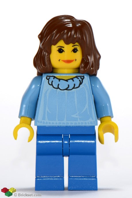 hp001 - Hermione Granger - Medium Blue Torso, Blue Legs