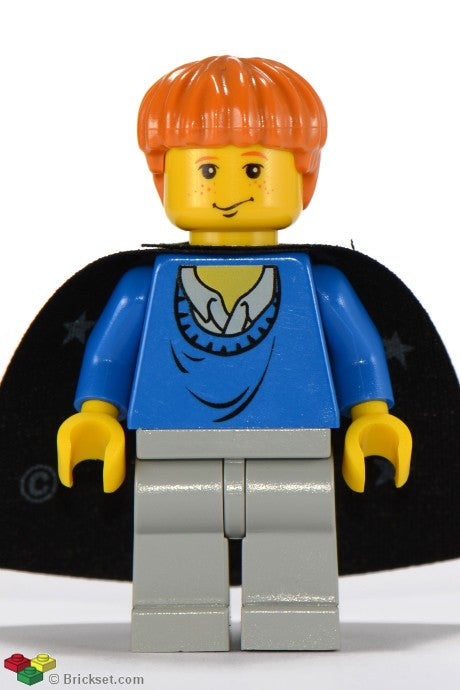 hp034 - Ron Weasley - Blue Sweater, Black Cape with Stars