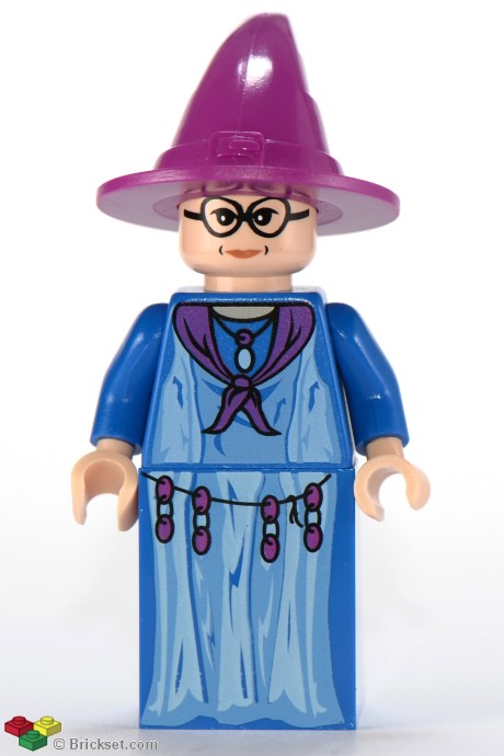 hp049 - Professor Sybill Trelawney - Light Purple Hat, Blue Robes