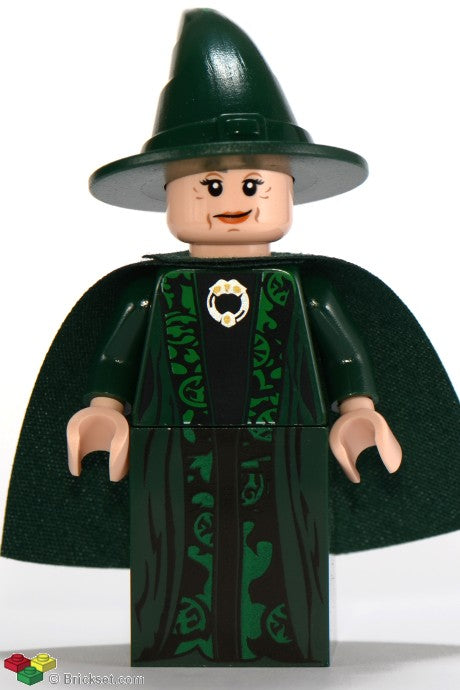 hp093 - Professor Minerva McGonagall - Dark Green Robe and Cape