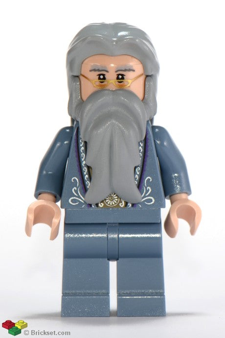 hp099 - Albus Dumbledore - Sand Blue Outfit with Silver Embroidery