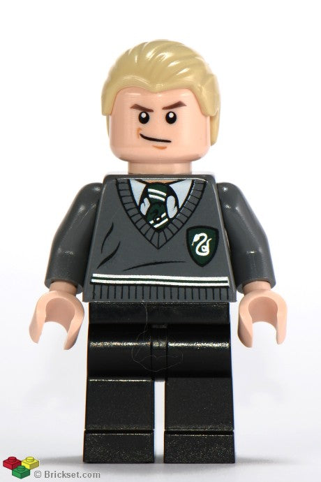 hp115 - Draco Malfoy - Slytherin Stripe and Shield Torso, Black Legs