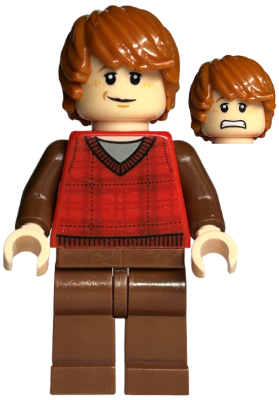 hp123 - Ron Weasley - Red Tartan Sweater, Reddish Brown Legs