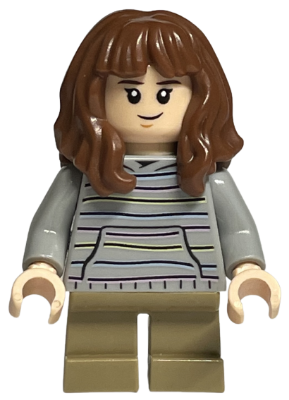 hp156 - Hermione Granger - Light Bluish Gray Sweater with Pastel Stripes