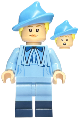 hp202 - Fleur Delacour - Bright Light Blue Robe, Smiling / Surprised