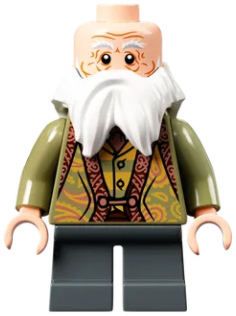 hp264 - Professor Filius Flitwick - Olive Green Suit, Dark Bluish Gray Short Legs