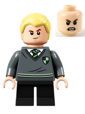hp267 - Draco Malfoy - Slytherin Sweater with Crest, Black Short Legs