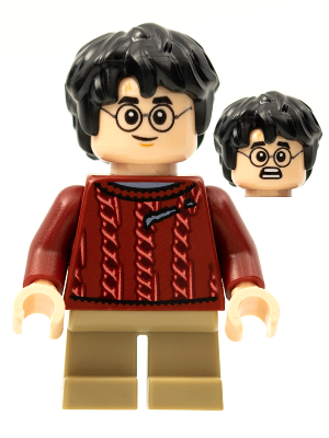 hp278 - Harry Potter - Dark Red Torn Sweater, Dark Tan Short Legs