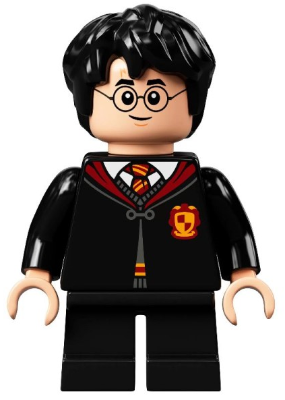hp281 - Harry Potter - Gryffindor Robe Clasped, Sweater, Shirt and Tie, Black Short Legs