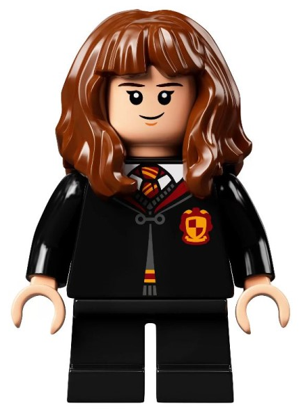 hp282 - Hermione Granger - Gryffindor Robe Clasped, Sweater, Shirt and Tie, Black Short Legs