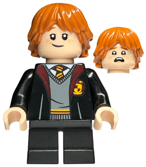 hp283 - Ron Weasley - Gryffindor Robe, Sweater, Shirt and Tie, Black Short Legs