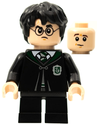 hp285 - Harry Potter - Black Slytherin Robe and Short Legs (Gregory Goyle Transformation)