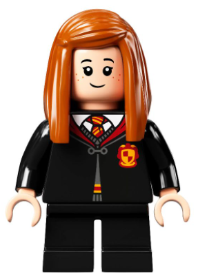 hp305 - Ginny Weasley - Gryffindor Robe Clasped, Black Short Legs
