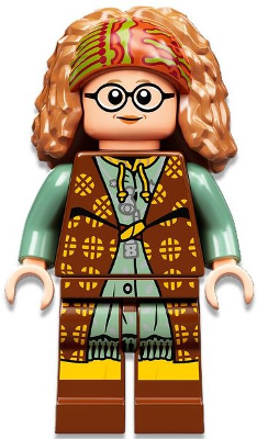 hp332 - Professor Sybill Trelawney - Reddish Brown and Sand Green Robes