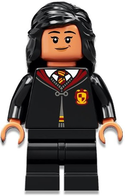 hp334 - Parvati Patil - Black Gryffindor Robe and Medium Legs