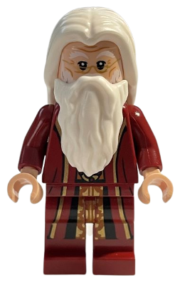 hp354 - Albus Dumbledore - Dark Red Robe, White Hair, Plain Arms