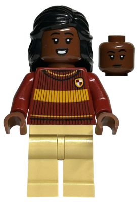 hp397 - Angelina Johnson - Dark Red Gryffindor Quidditch Sweater, Tan Legs