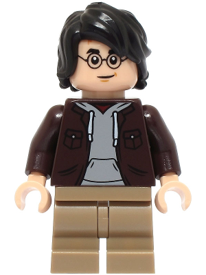 hp467 - Harry Potter - Dark Brown Open Jacket, Dark Tan Medium Legs