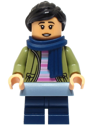 hp469 - Cho Chang - Olive Green Jacket, Dark Blue Medium Legs