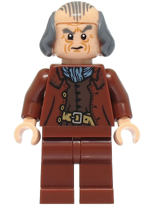 hp478 - Argus Filch - Bald on Top, Reddish Brown Jacket, Plain Legs