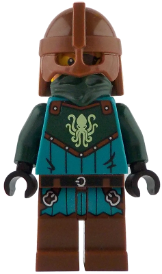 idea229  -  Kraken Warrior - Male, Reddish Brown Helmet, Eye Patch