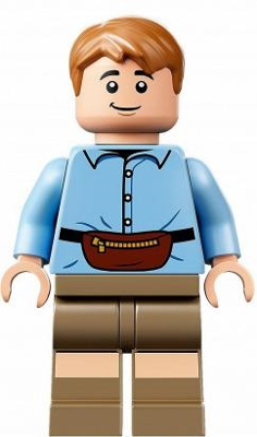 jw070 - Benjamin 'Ben' Fitzgerald Pincus - Bright Light Blue Shirt, Dark Tan Legs