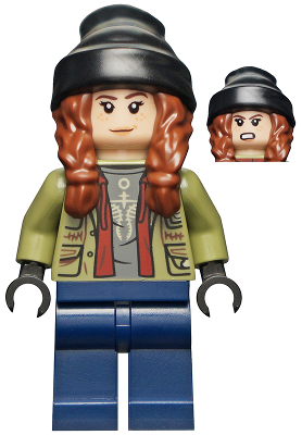 jw078 - Maisie Lockwood - Olive Green Jacket, Black Beanie