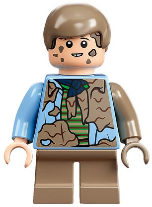 jw099 - Tim Murphy - Bright Light Blue Shirt with Dirt Stains
