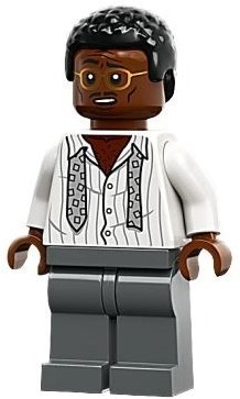 jw109 - Ray Arnold - White Striped Shirt with Tie