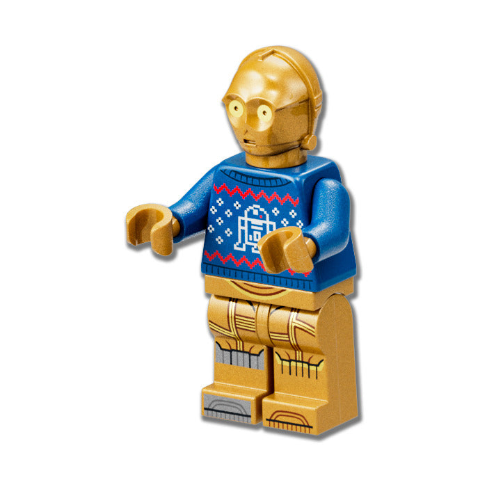 Merch037 - C-3PO Ugly Sweater Keychain Light