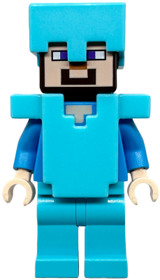 min015 - Steve (Light Nougat) - Medium Azure Legs, Helmet and Armor