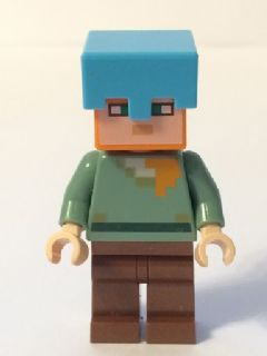 min019 - Alex - Reddish Brown Legs, Medium Azure Helmet