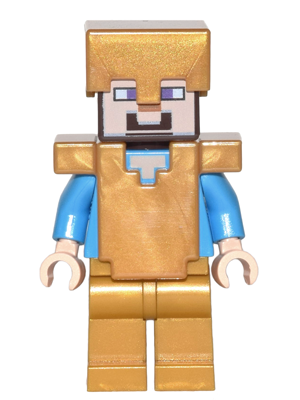 min031 - Steve (Light Nougat) - Pearl Gold Legs, Helmet and Armor