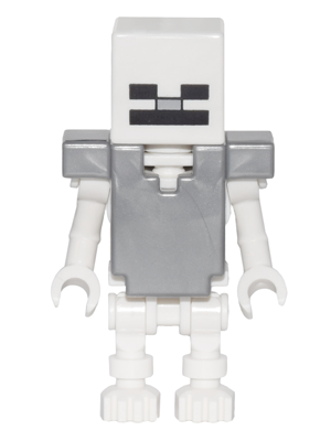 min033 - Skeleton, Minecraft - Flat Silver Armor