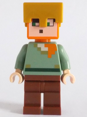 min158 - Alex - Reddish Brown Legs, Pearl Gold Helmet