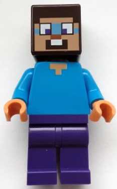 min160 - Steve (Nougat) - Dark Purple Legs, Dark Azure Around Eyes